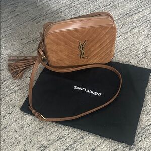 Saint Laurent Suede Lou Camera Bag